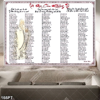 Tranh phòng thờ lời dạy của Khổng Tử