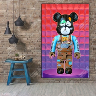 File tranh gấu bearbrick decor trang trí tường đẹp