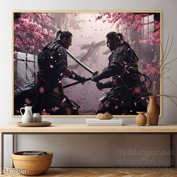 Mẫu Tranh chiến binh Samurai huyền thoại