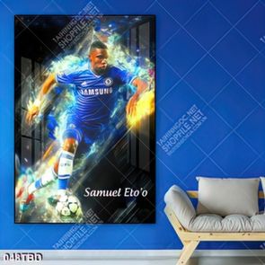 Tranh cầu thủ đá bóng Samuel Eto'o