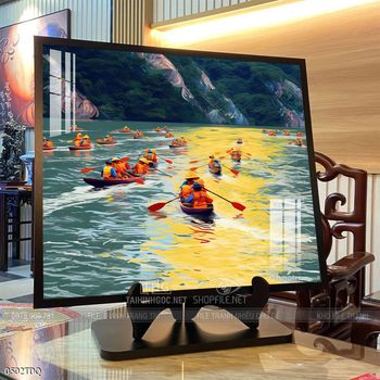 Tranh phong cảnh quê hương làng quê Việt Nam