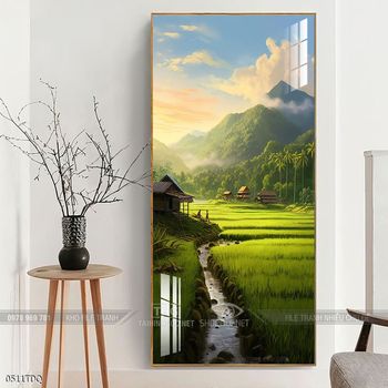 Tranh phong cảnh làng quê Việt Nam