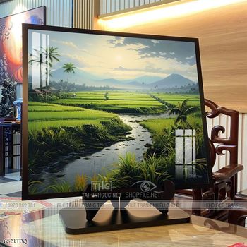 Tranh làng quê treo tường