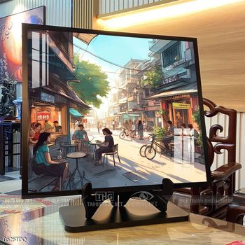 Tranh phong cảnh làng quê tuyệt đẹp