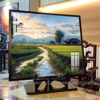 Tranh phong cảnh quê hương làng quê Việt Nam