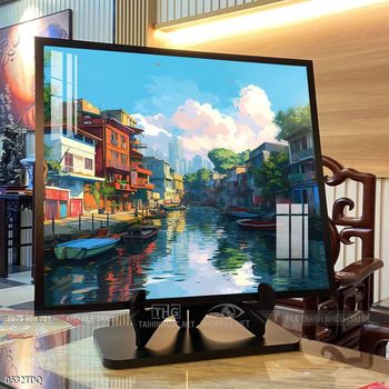 Tranh làng quê decor trang trí tường nhà