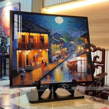 Tranh làng quê treo tường