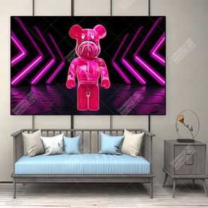 File tranh nghệ thuật gấu bearbrick trang trí tượng đẹp nổi bật
