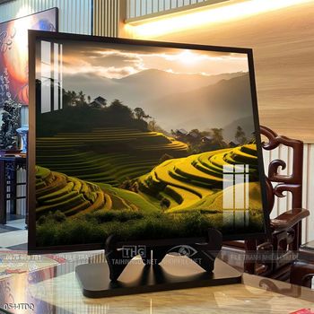 Tranh làng quê decor trang trí tường nhà