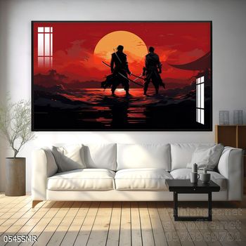 Mẫu tranh Samurai đẹp decor trang trí tường