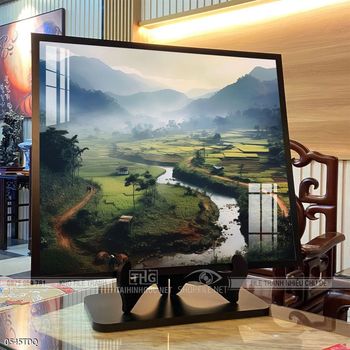 Tranh làng quê treo tường