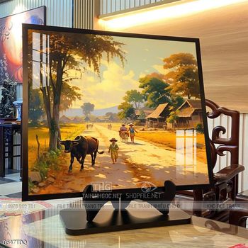 Tranh phong cảnh làng quê Việt Nam