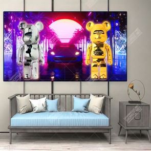 Tranh treo tường chú gấu bearbrick