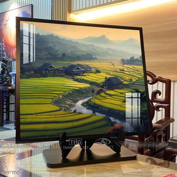 Tranh làng quê treo tường