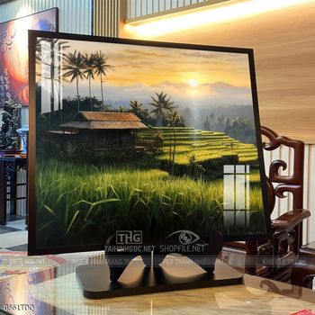 Tranh phong cảnh làng quê tuyệt đẹp