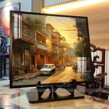 Tranh phong cảnh quê hương làng quê Việt Nam