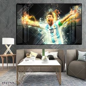 Tranh cầu thủ đá bóng  Lionel Messi đẹp ấn tượng