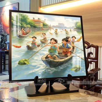 Tranh phong cảnh làng quê Việt Nam