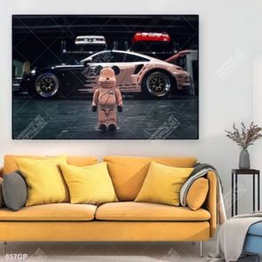 Tranh file gốc gấu bearbrick đẹp ấn tượng