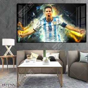 Tranh cầu thủ mặc áo số 10 Lionel Messi