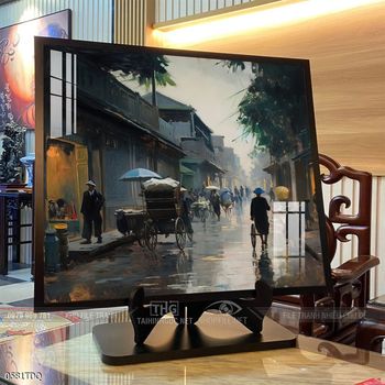 Tranh làng quê treo tường