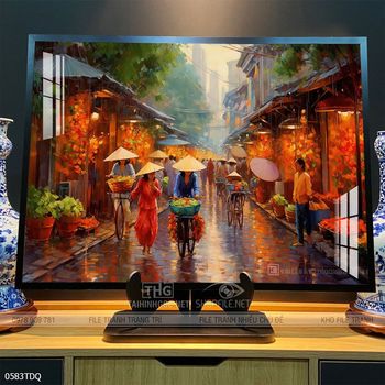 Tranh phong cảnh làng quê Việt Nam