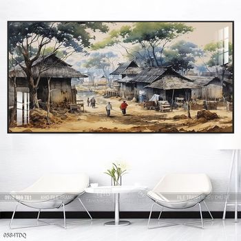 Tranh phong cảnh làng quê đẹp và ý nghĩa