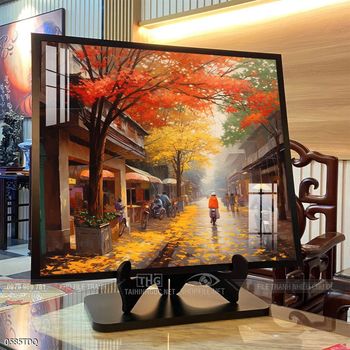 Tranh phong cảnh làng quê tuyệt đẹp