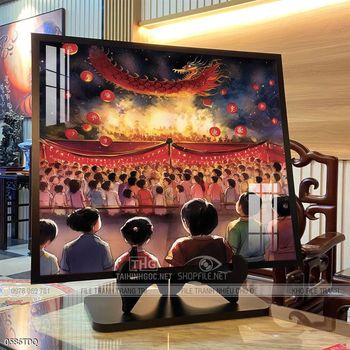 Tranh phong cảnh quê hương làng quê Việt Nam