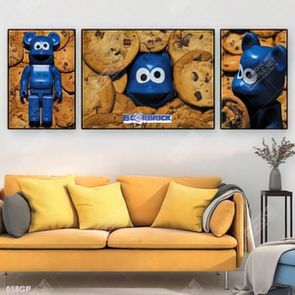 Tranh treo tường gấu bearbrick đẹp độc đáo