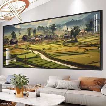 Tranh phong cảnh làng quê Việt Nam