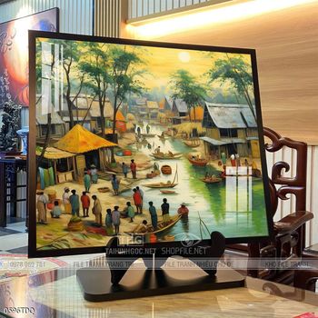 Tranh phong cảnh làng quê đẹp và ý nghĩa