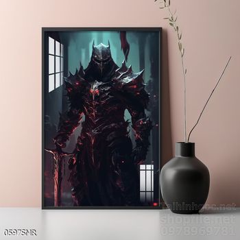 Mẫu tranh Samurai trang trí tường nhà