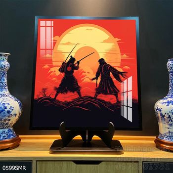 File tranh treo tường hình chiến binh Samurai