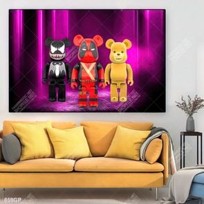 Tranh file gốc gấu bearbrick đẹp ấn tượng