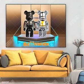 Tranh file gốc gấu bearbrick đẹp ấn tượng