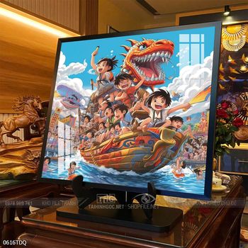 Tranh làng quê decor trang trí tường nhà