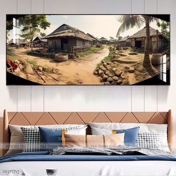 Tranh phong cảnh làng quê Việt Nam