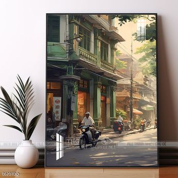 Tranh phong cảnh làng quê đẹp và ý nghĩa