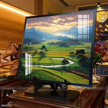 Tranh phong cảnh làng quê Việt Nam