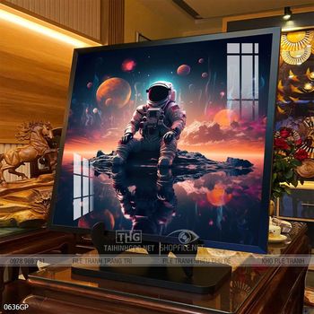Tranh nghệ thuật phi hành gia treo tường