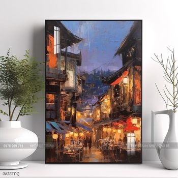 Tranh phong cảnh làng quê Việt Nam