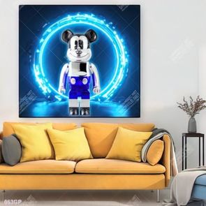 File tranh nghệ thuật  gấu bearbrick trang trí tượng đẹp nổi bật