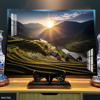 Tranh phong cảnh quê hương làng quê Việt Nam