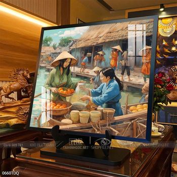 Tranh làng quê treo tường