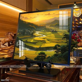 Tranh phong cảnh làng quê đẹp và ý nghĩa