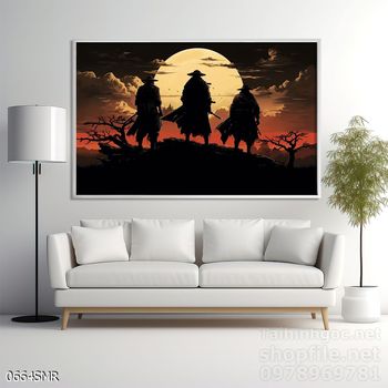 Mẫu Tranh chiến binh Samurai huyền thoại