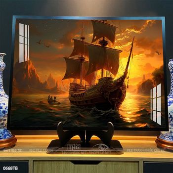 Tranh thuận buồm xuôi gió đẹp ấn tượng