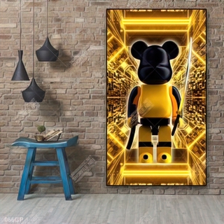 Tranh treo tường  gấu bearbrick chất lượng cao
