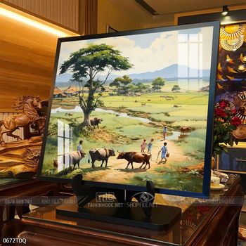 Tranh làng quê treo tường